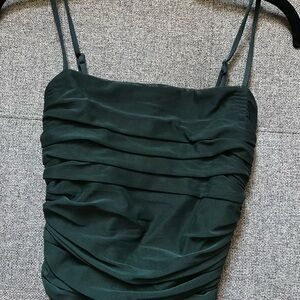 Express Body Contour Dark Green Top